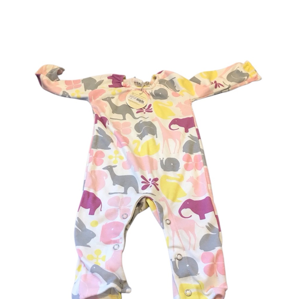 Colorful Animal Print Baby Onesie